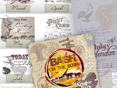 Birthday calendar-vintage heritage